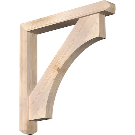 Ekena Millwork Westlake Craftsman Smooth Bracket w/ Offset Brace, Douglas Fir, 5 1/2"W x 40"D x 40"H BKT0604X40X40WTL04SDF
